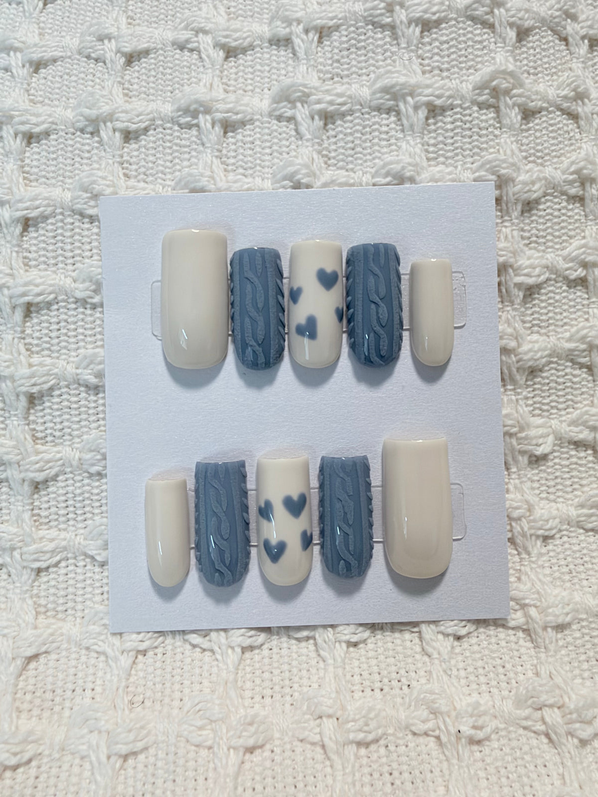 Cozy Knit Hearts